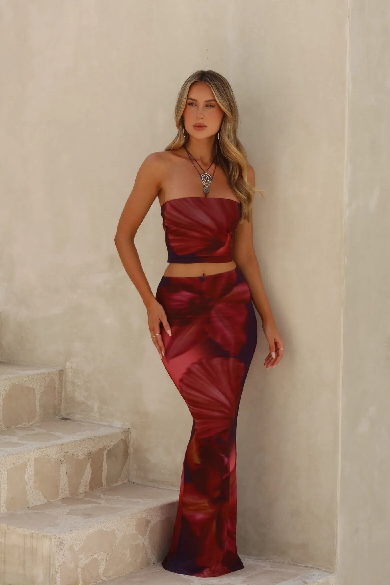 KARA MAXI SKIRT TWILIGHT sold by Outcast Clothing