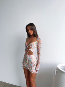 SYDNEY PRINTED MINI DRESS - OUTCAST EXCLUSIVES sold by Outcast Clothing
