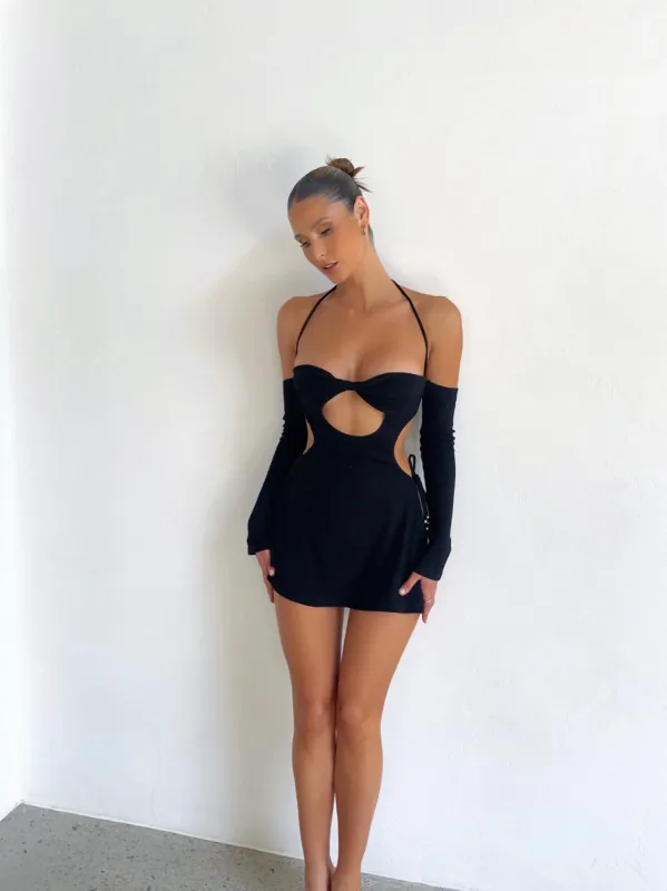 SADIE MINI DRESS BLACK - OUTCAST EXCLUSIVES sold by Outcast Clothing