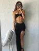 ANGEL MAXI SKIRT BLACK - OUTCAST EXCLUSIVES sold by Outcast Clothing