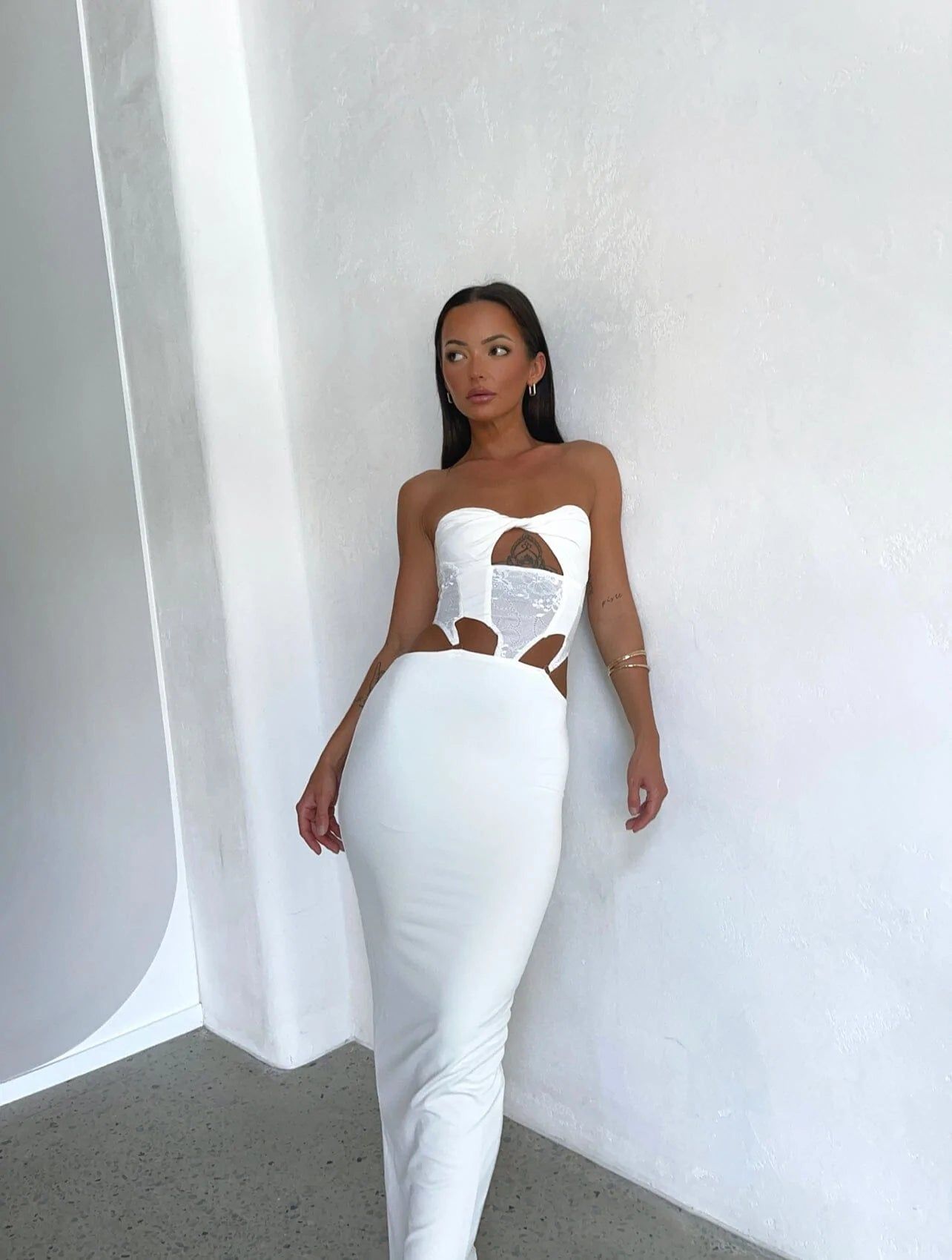 PALMA MAXI DRESS WHITE - OUTCAST EXCLUSIVES sold by Outcast Clothing product image thumbnail 7