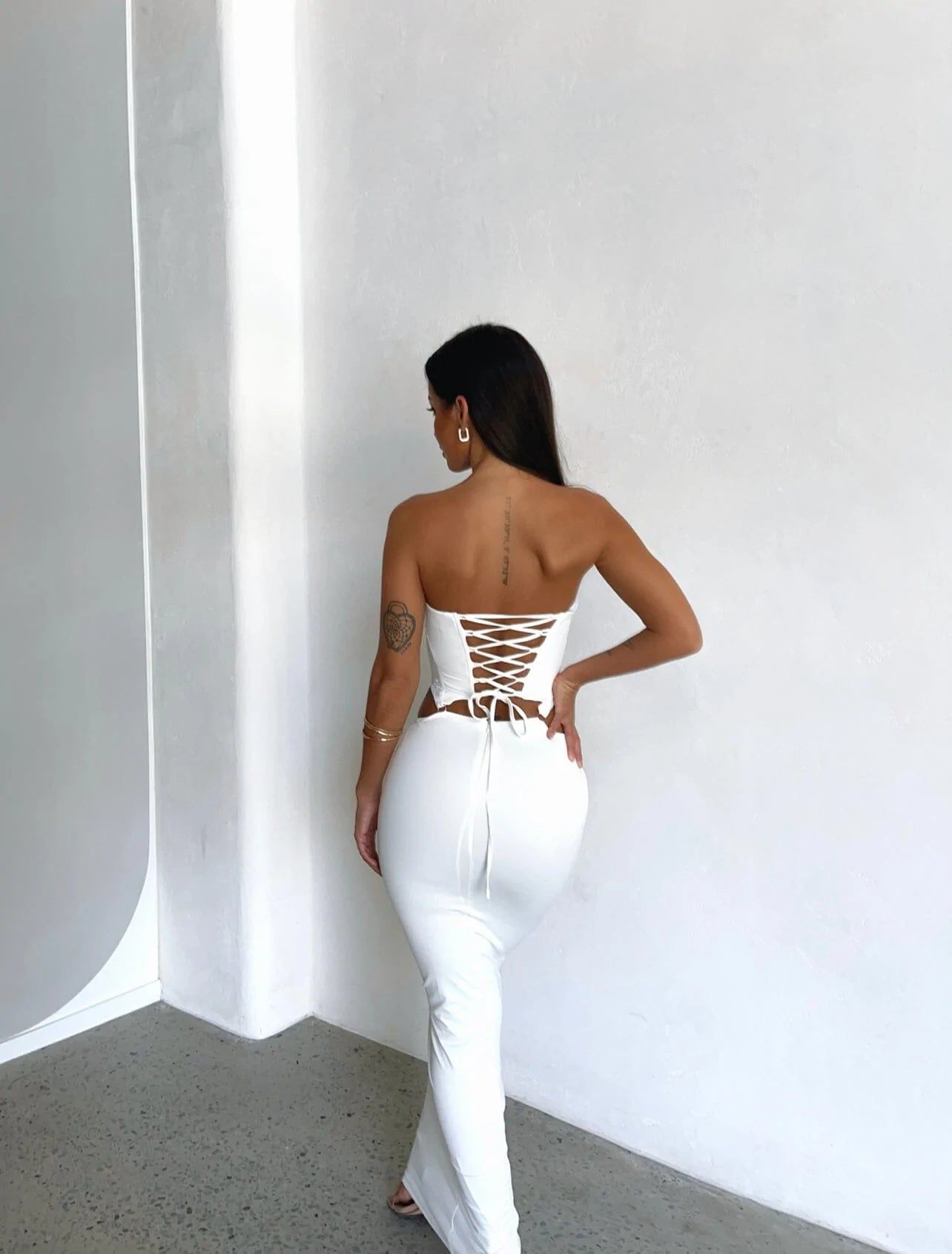 PALMA MAXI DRESS WHITE - OUTCAST EXCLUSIVES sold by Outcast Clothing product image thumbnail 8