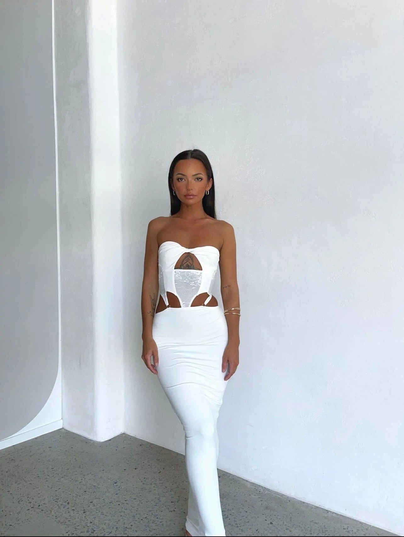 PALMA MAXI DRESS WHITE - OUTCAST EXCLUSIVES sold by Outcast Clothing product image thumbnail 5
