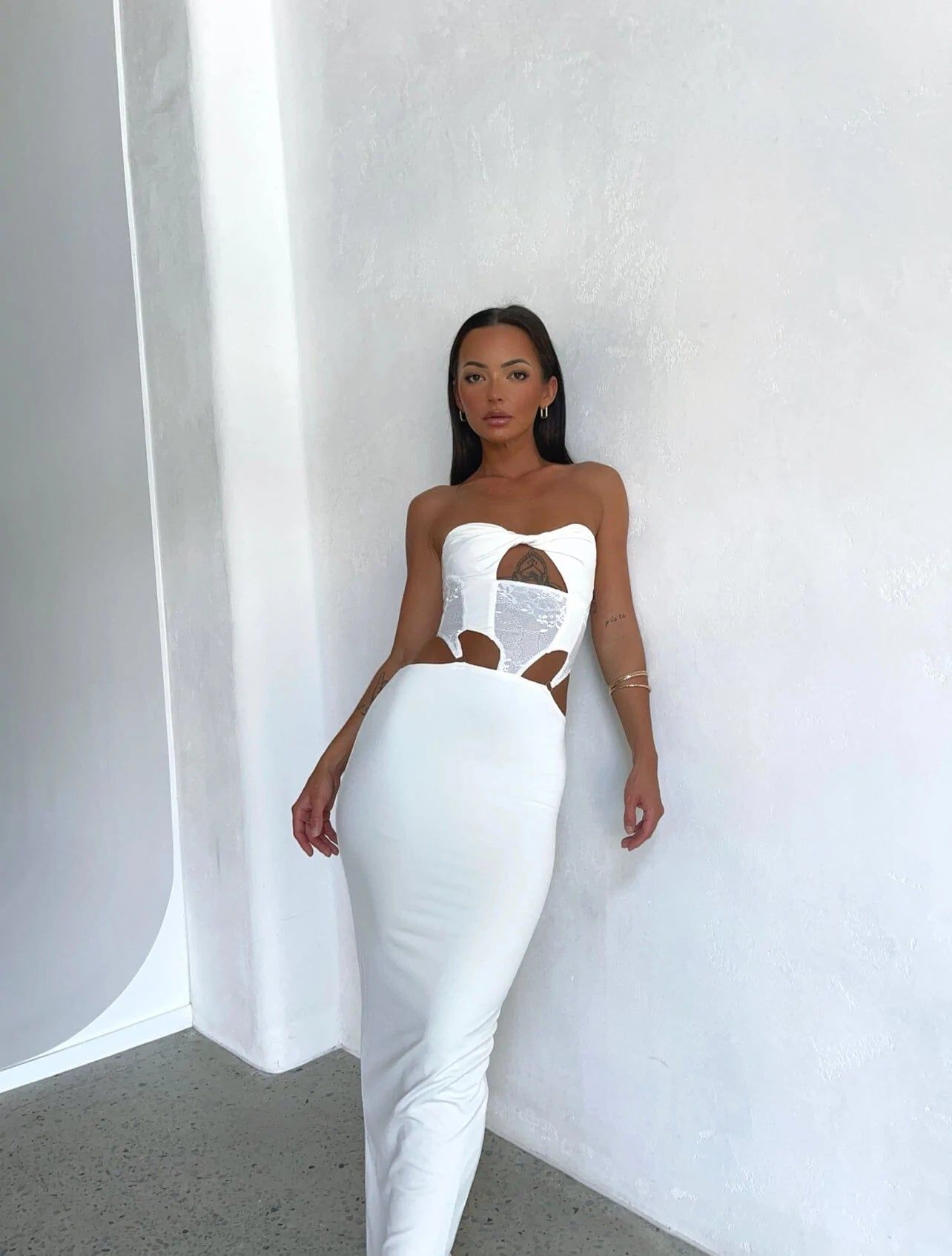 PALMA MAXI DRESS WHITE - OUTCAST EXCLUSIVES sold by Outcast Clothing product image thumbnail 6