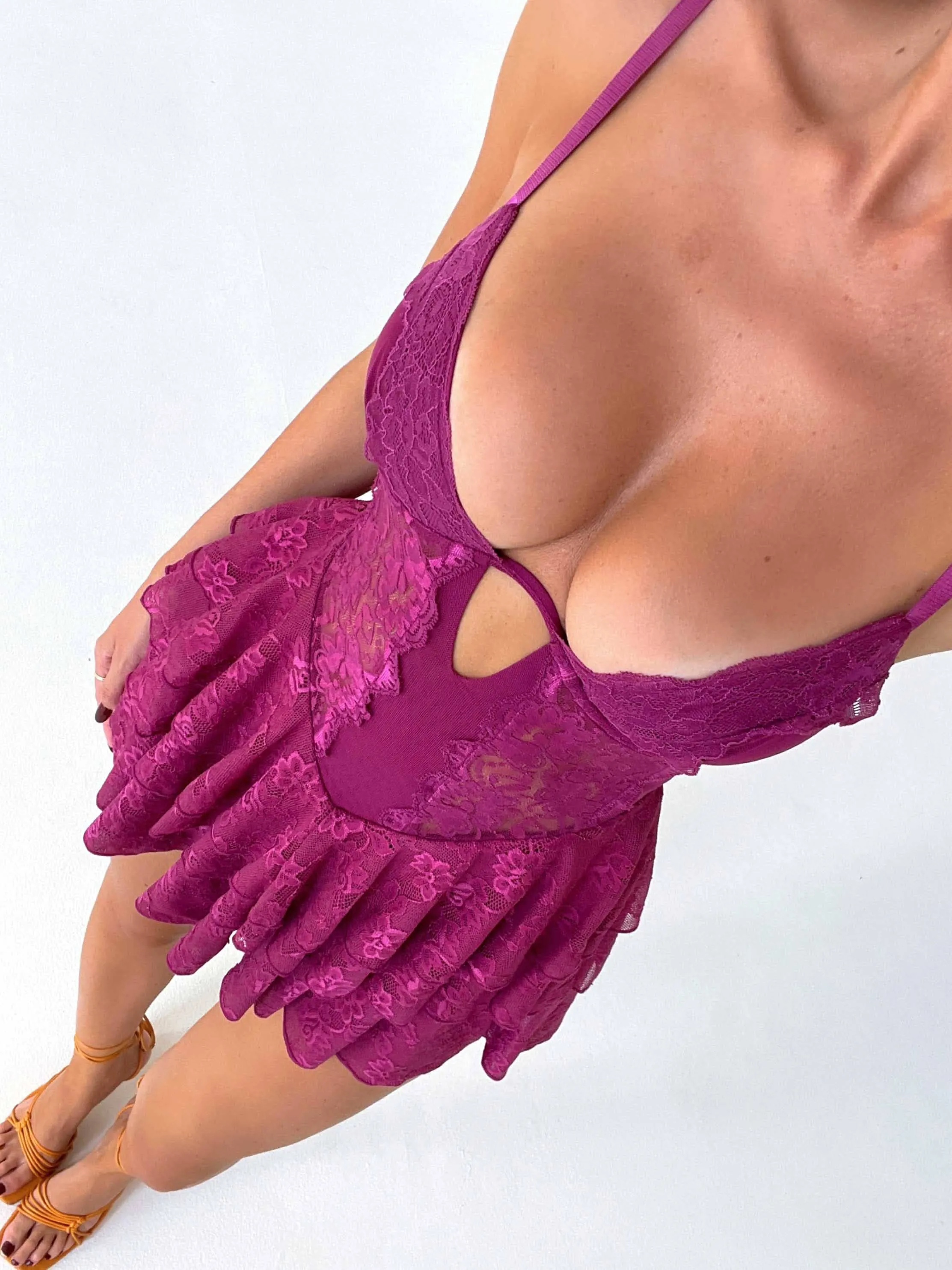 GRAZIE MINI DRESS PLUM | Parallel