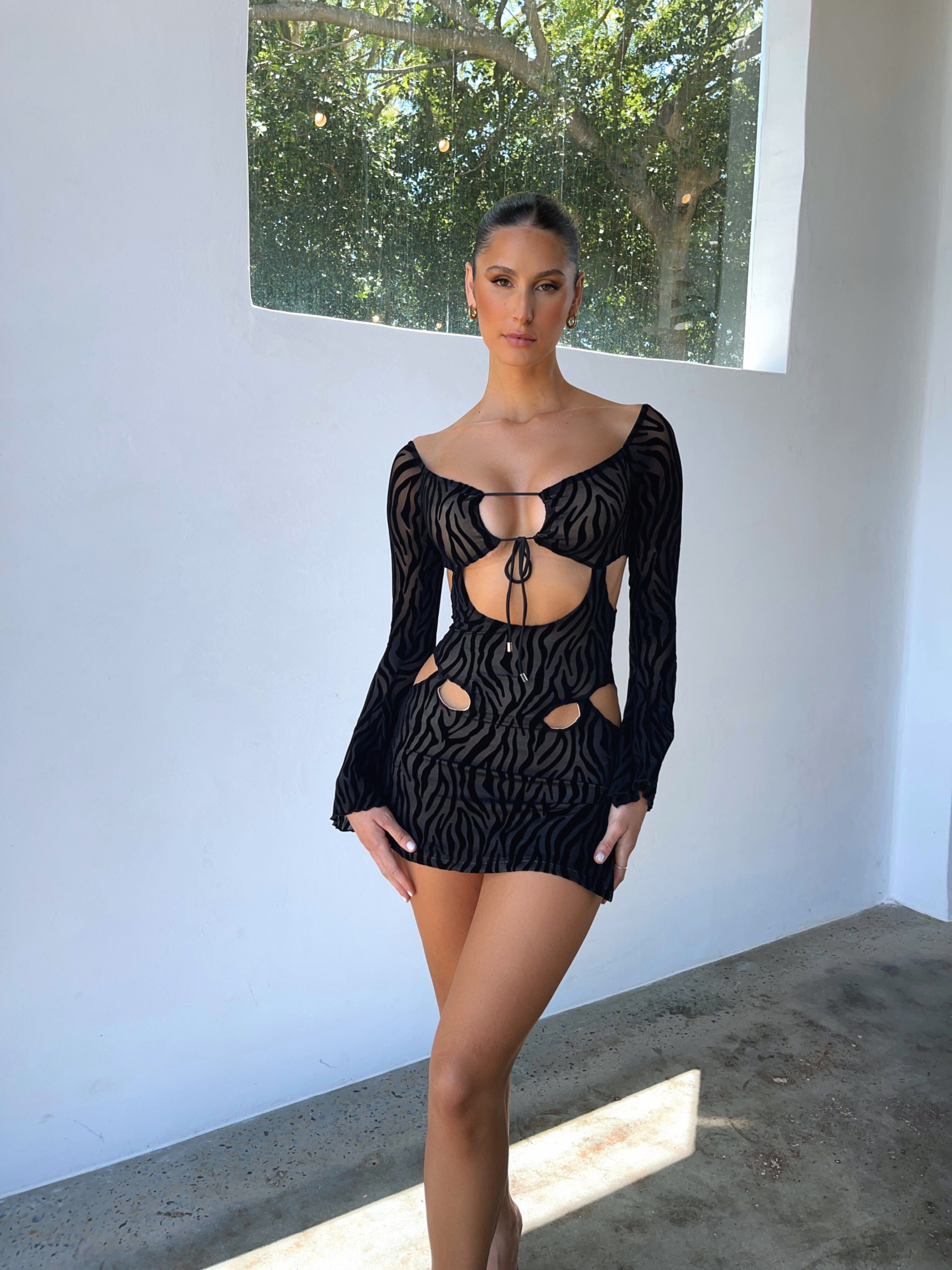 EDEN MINI DRESS BLACK - OUTCAST EXCLUSIVES sold by Outcast Clothing