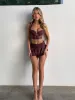 XENIA MINI SKIRT DARK MAUVE sold by Outcast Clothing