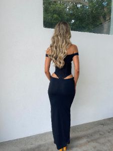 DAHLIA MAXI DRESS BLACK - OUTCAST EXCLUSIVES sold by Outcast Clothing