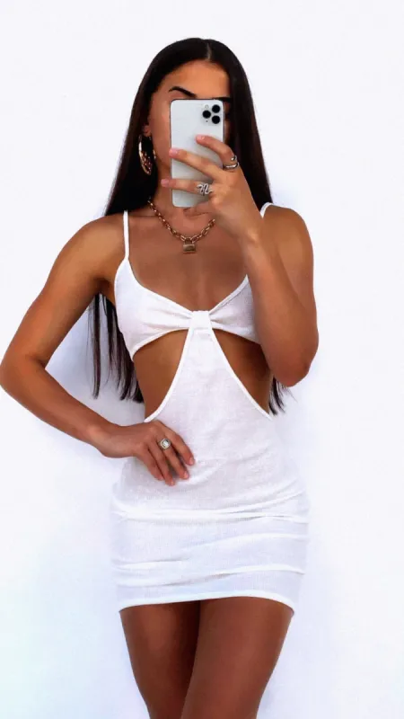 LARAH MINI DRESS WHITE sold by Outcast Clothing