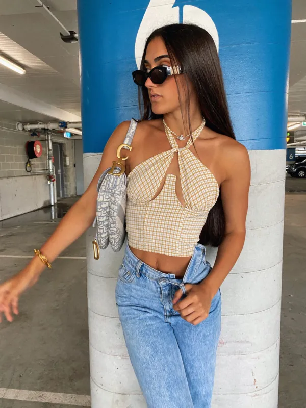 HOLD BACK CROP TAN sold by Outcast Clothing