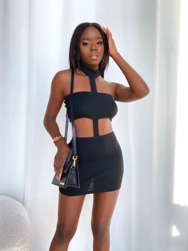 SAHRA MINI DRESS BLACK sold by Outcast Clothing