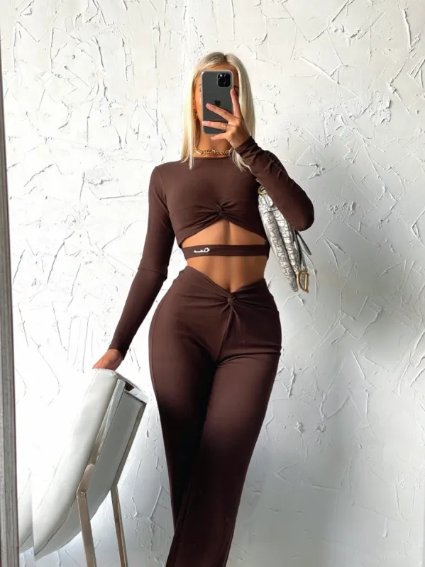 ELLIE PANTS MOCHA - OUTCAST EXCLUSIVES sold by Outcast Clothing