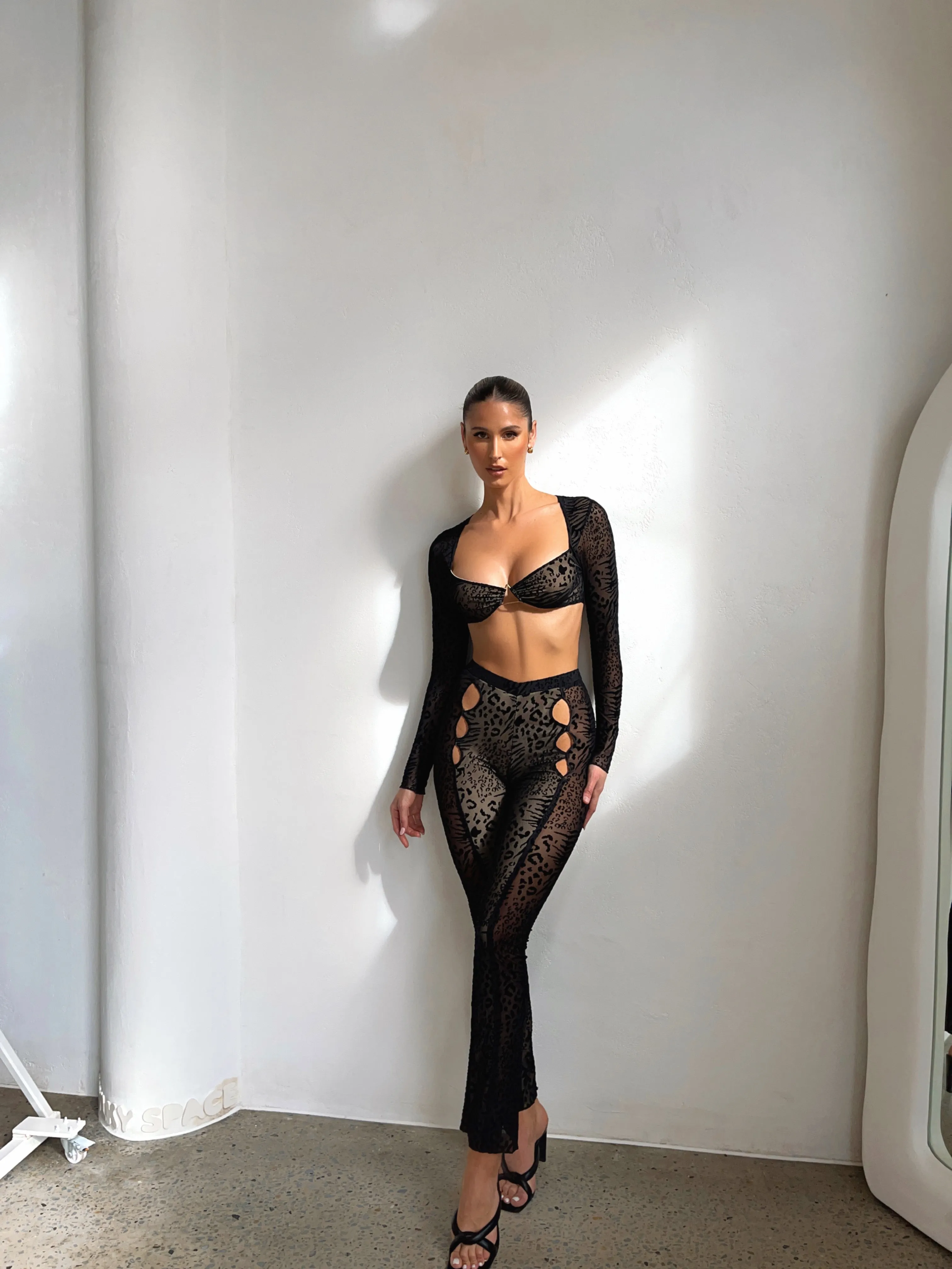 LYON CROP TOP BLACK - OUTCAST EXCLUSIVES sold by Outcast Clothing product image thumbnail 5