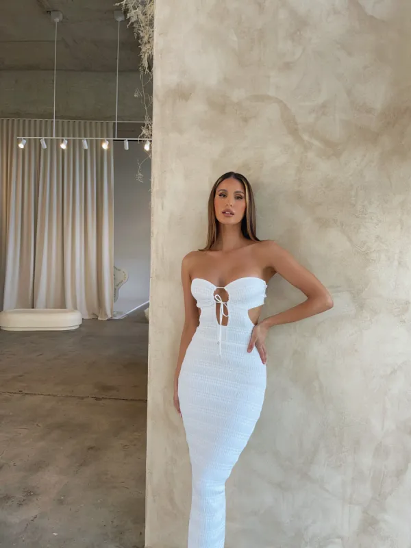 PEYTON MAXI DRESS WHITE | Parallel