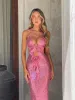 MIRROR DRESS PINK SEQUIN sold by Outcast Clothing