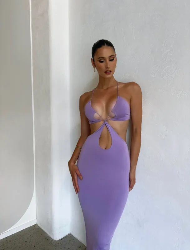 LEX MAXI DRESS PURPLE - OUTCAST EXCLUSIVES sold by Outcast Clothing