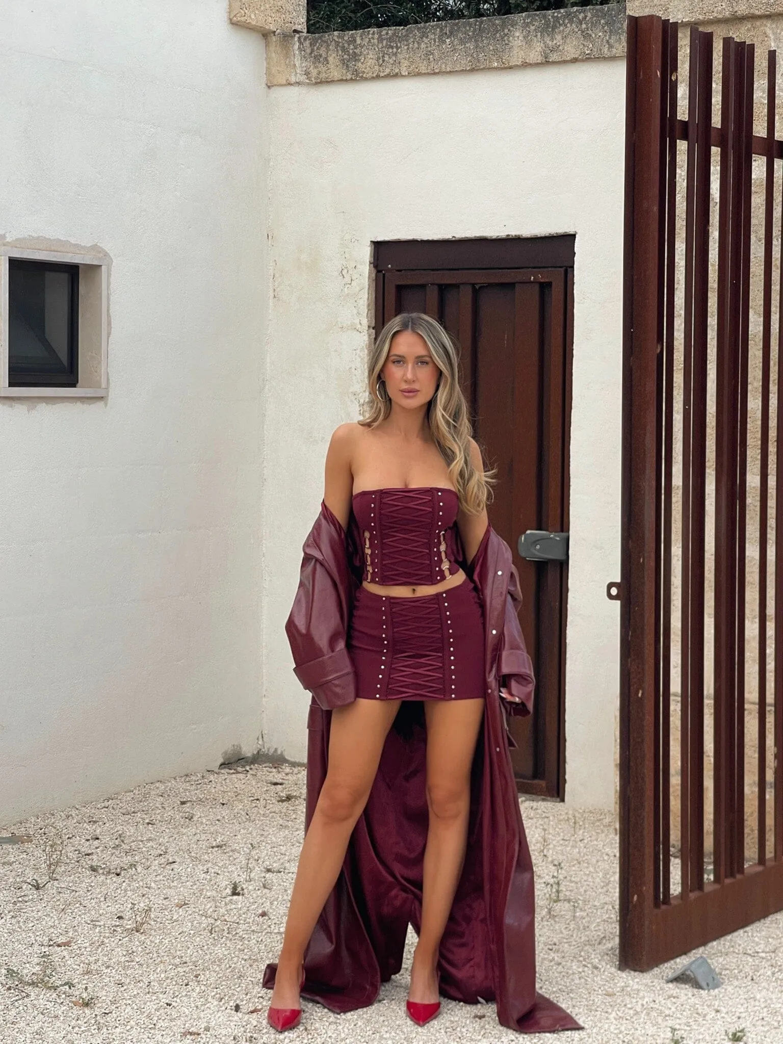 MARTINE TOP BURGUNDY sold by Outcast Clothing product image thumbnail 5