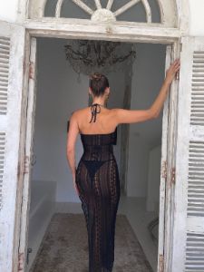 ABODE LACE MAXI DRESS BLACK - OUTCAST EXCLUSIVES sold by Outcast Clothing