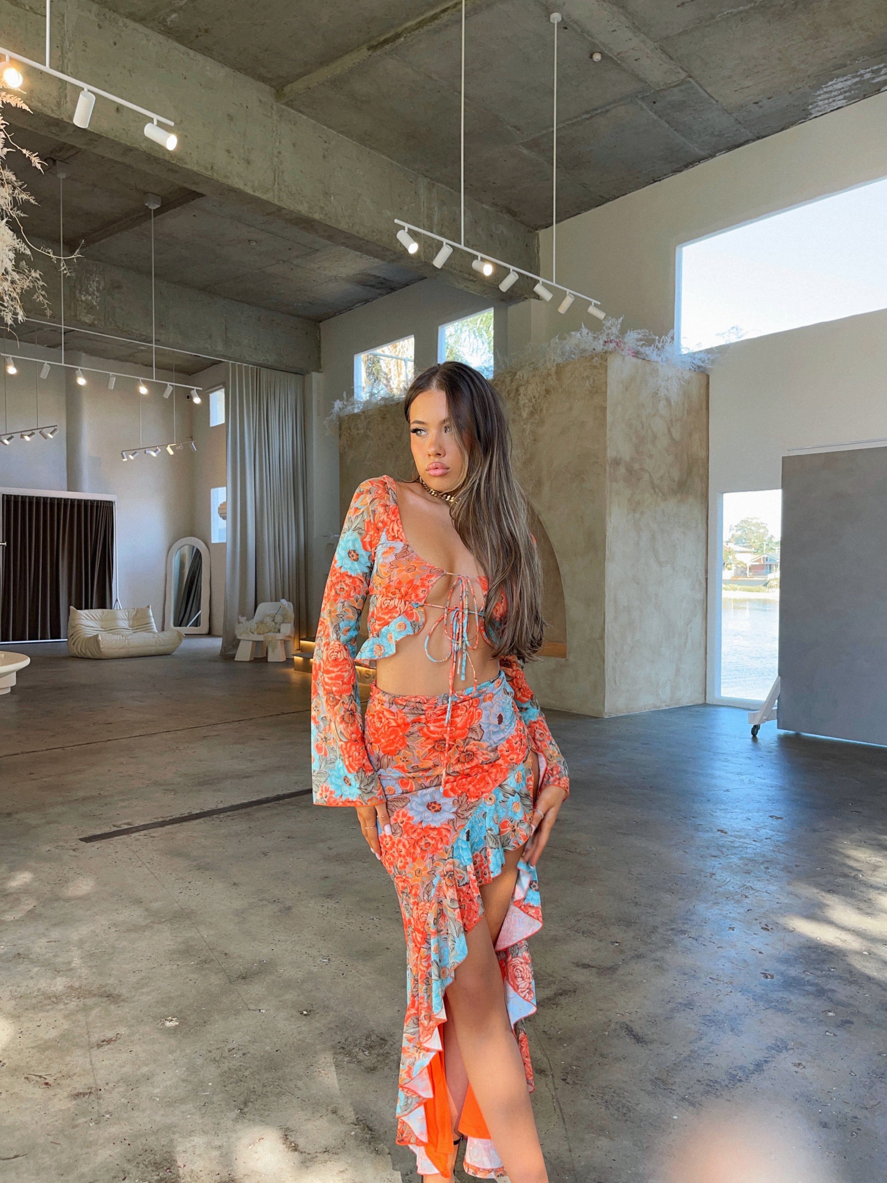 FLEUR MESH CROP TOP - OUTCAST EXCLUSIVES sold by Outcast Clothing product image thumbnail 5