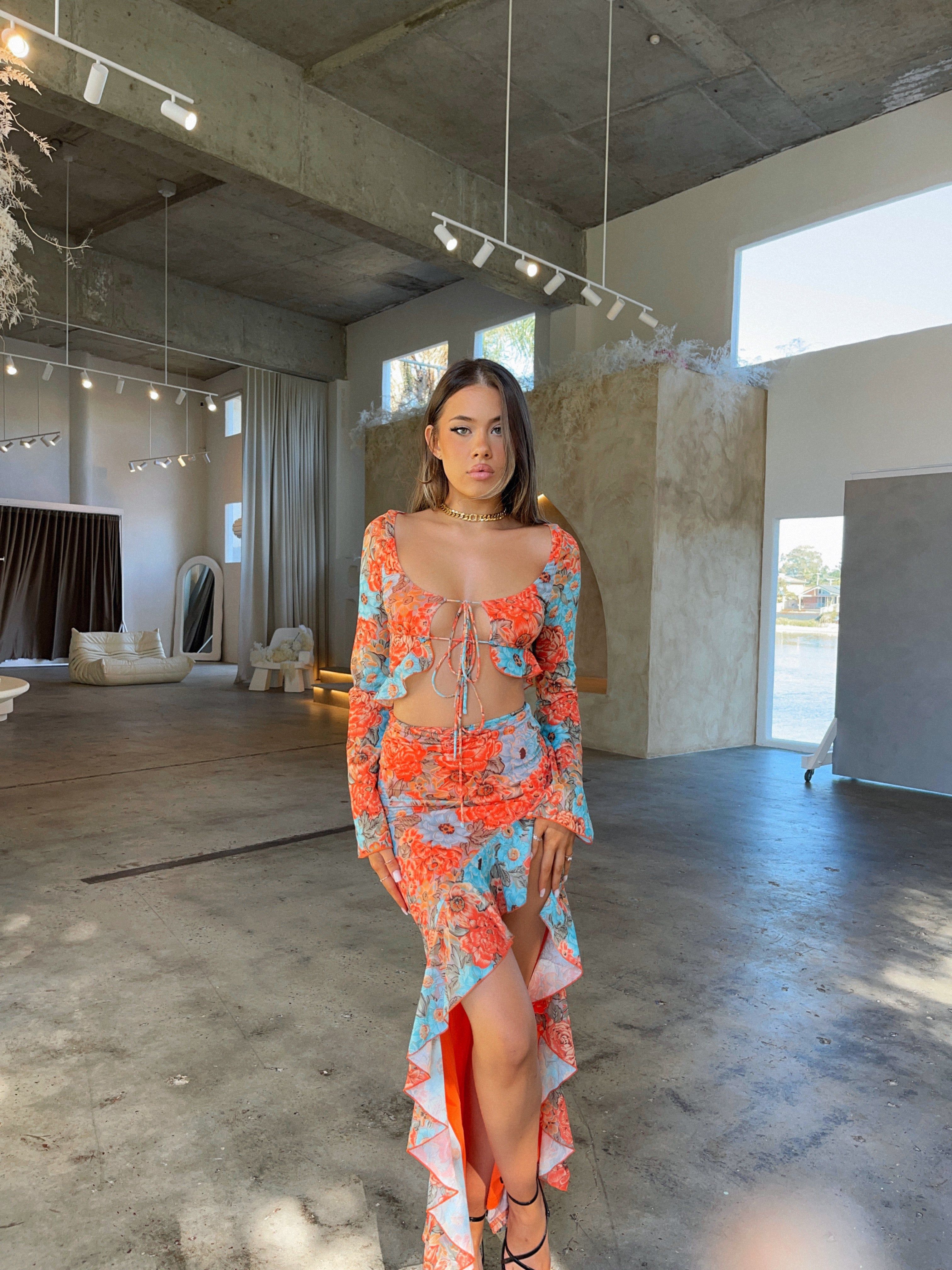 FLEUR MESH CROP TOP - OUTCAST EXCLUSIVES sold by Outcast Clothing product image thumbnail 3