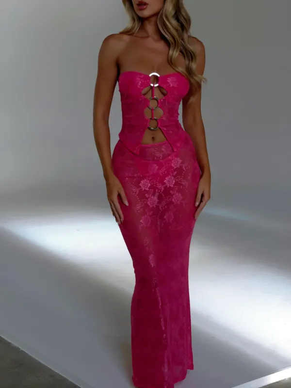 BLANCA MAXI SKIRT PINK - OUTCAST EXCLUSIVES sold by Outcast Clothing