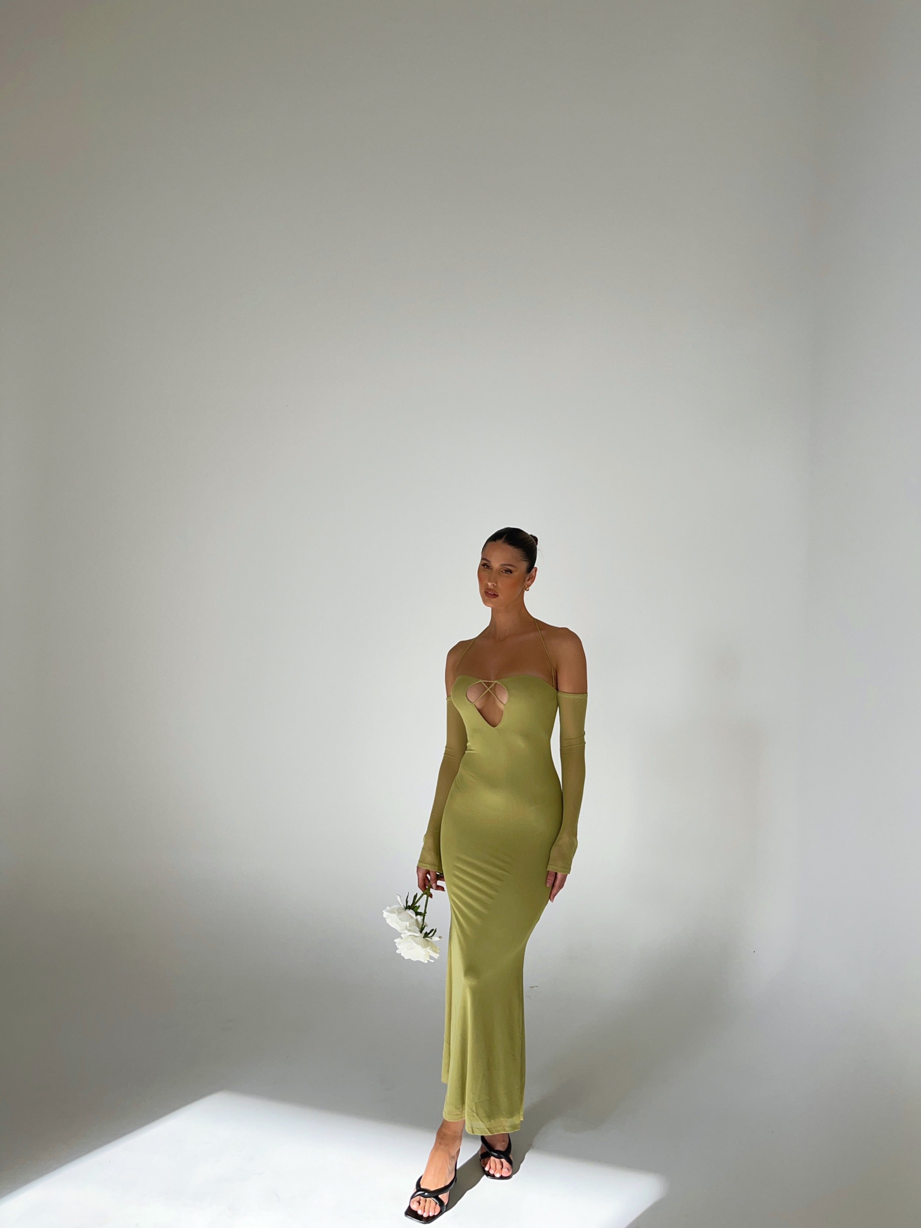 LILA MAXI DRESS SAGE - OUTCAST EXCLUSIVES sold by Outcast Clothing product image thumbnail 3