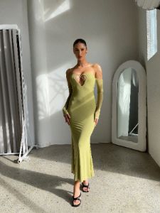 LILA MAXI DRESS SAGE - OUTCAST EXCLUSIVES sold by Outcast Clothing