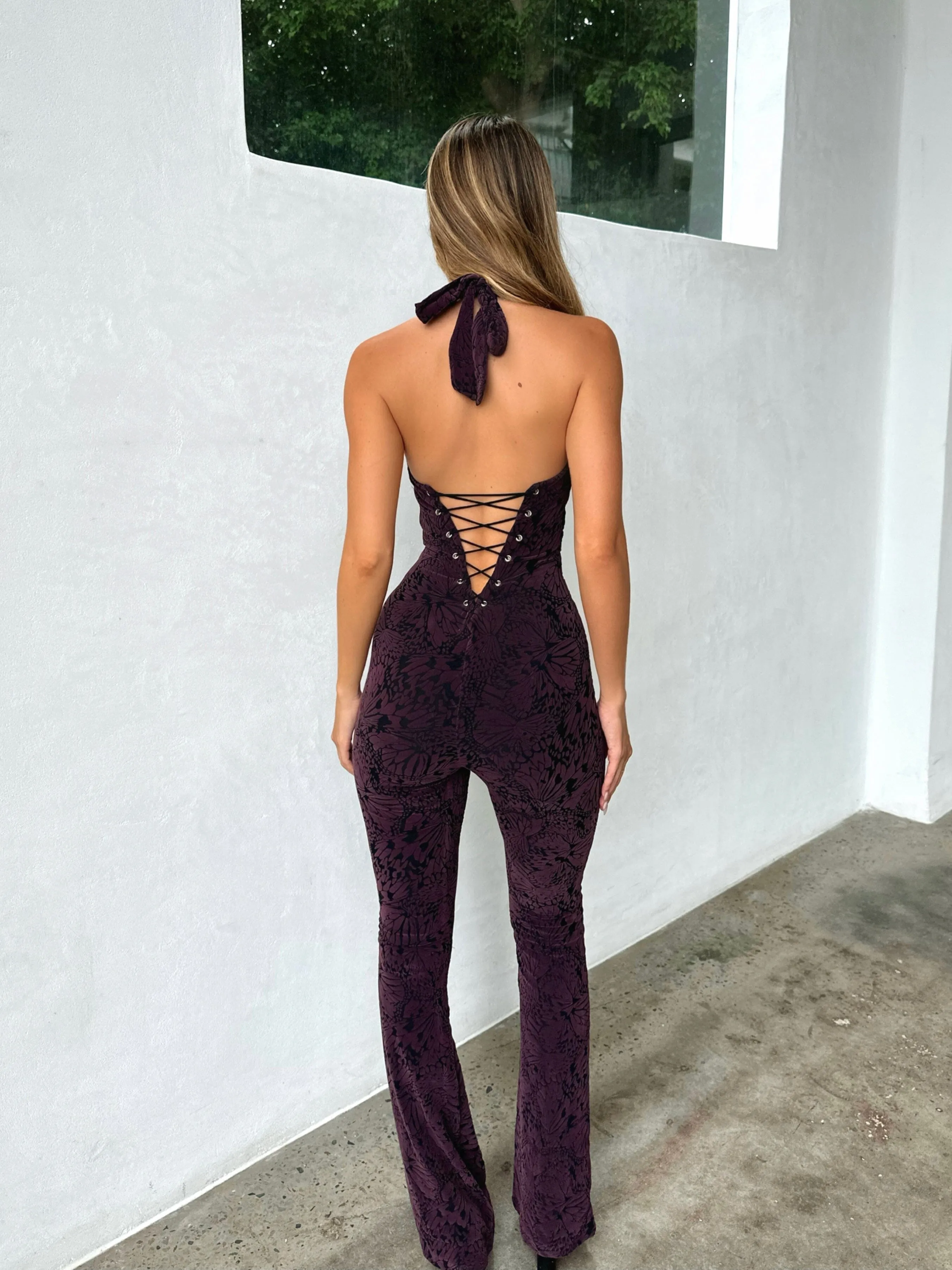 SAWYER JUMPSUIT PURPLE BURNOUT sold by Outcast Clothing product image thumbnail 4