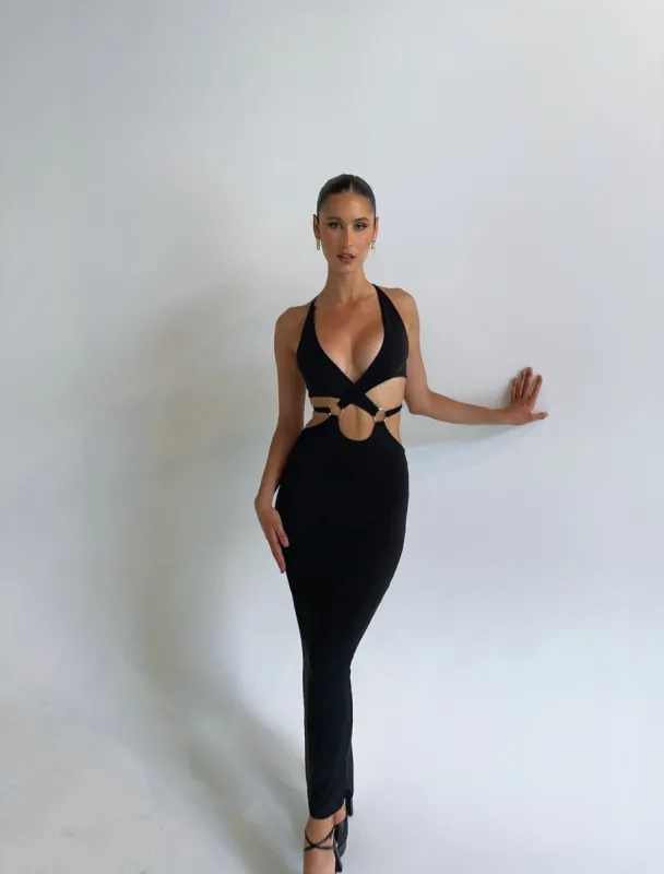 STELLA MAXI DRESS BLACK - OUTCAST EXCLUSIVES sold by Outcast Clothing