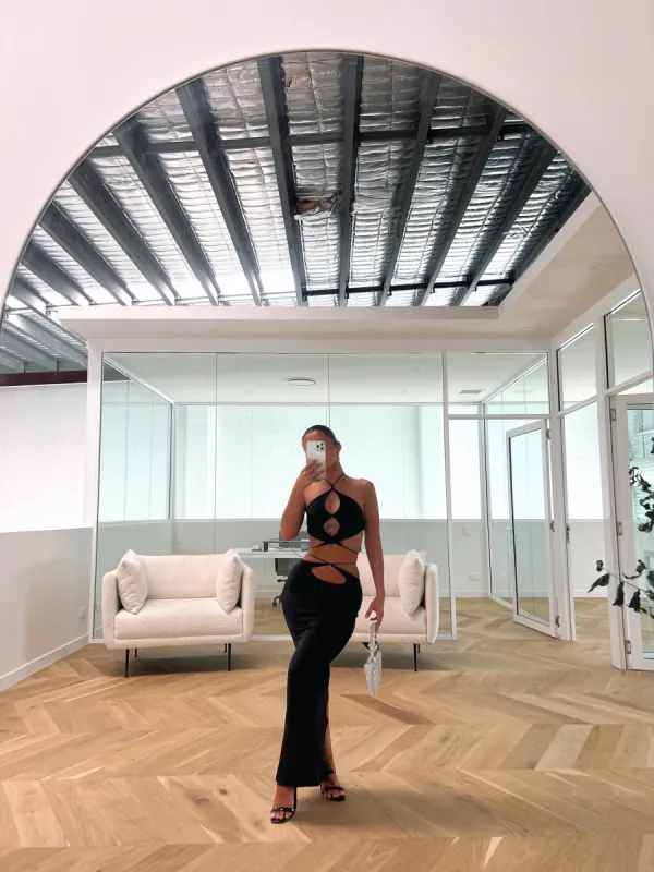 DARCY CROP TOP BLACK - OUTCAST EXCLUSIVES sold by Outcast Clothing