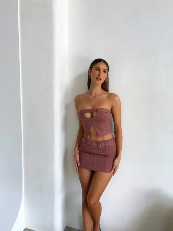 ROBYN MINI SKIRT FUCHSIA - OUTCAST EXCLUSIVES sold by Outcast Clothing