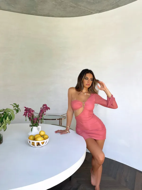 FLORENCE MINI DRESS BLUSH - OUTCAST EXCLUSIVES sold by Outcast Clothing