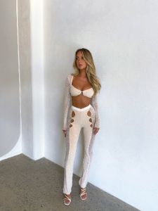 LYON CROP TOP NUDE sold by Outcast Clothing