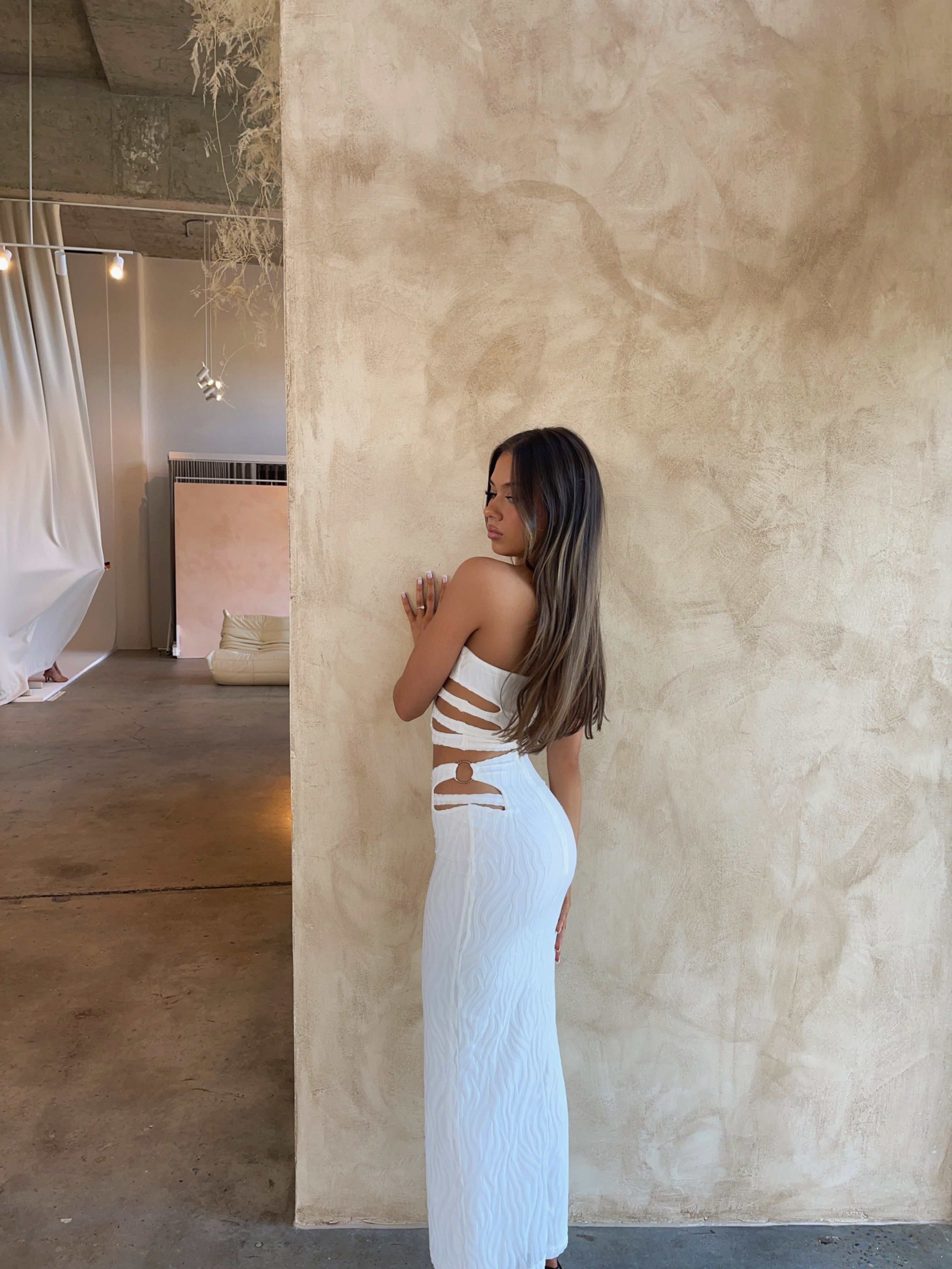 CLEO CROP TOP WHITE - OUTCAST EXCLUSIVES sold by Outcast Clothing product image thumbnail 2