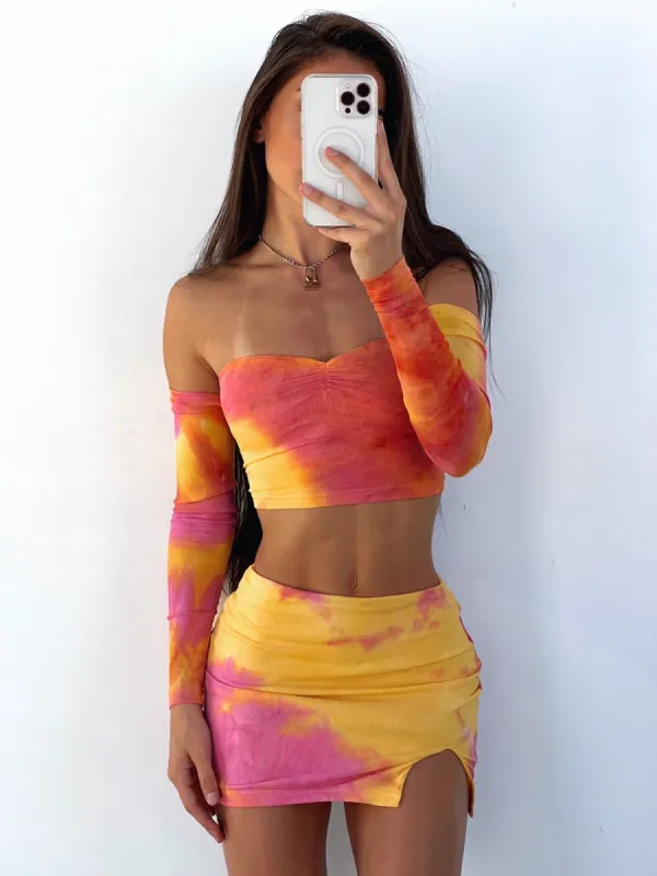 TIARI MINI SKIRT TIE DYE - OUTCAST EXCLUSIVES sold by Outcast Clothing