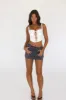 AMBUSH MINI SKIRT WASHED BLACK DENIM sold by Outcast Clothing