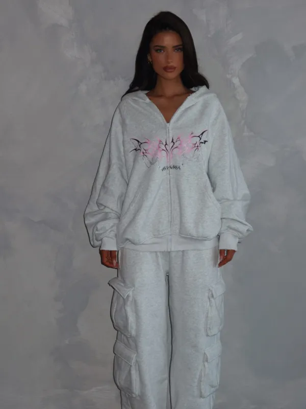 PARSON ZIP HOODIE GREY sold by Outcast Clothing