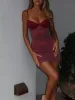 BONJOUR MINI DRESS BURGUNDY sold by Outcast Clothing