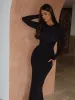 MONI MAXI DRESS BLACK sold by Outcast Clothing