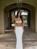 AMARA CROP TOP CREAM sold by Outcast Clothing