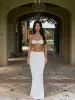AMARA CROP TOP CREAM sold by Outcast Clothing