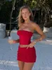 ZOFIA MINI SKIRT RED sold by Outcast Clothing