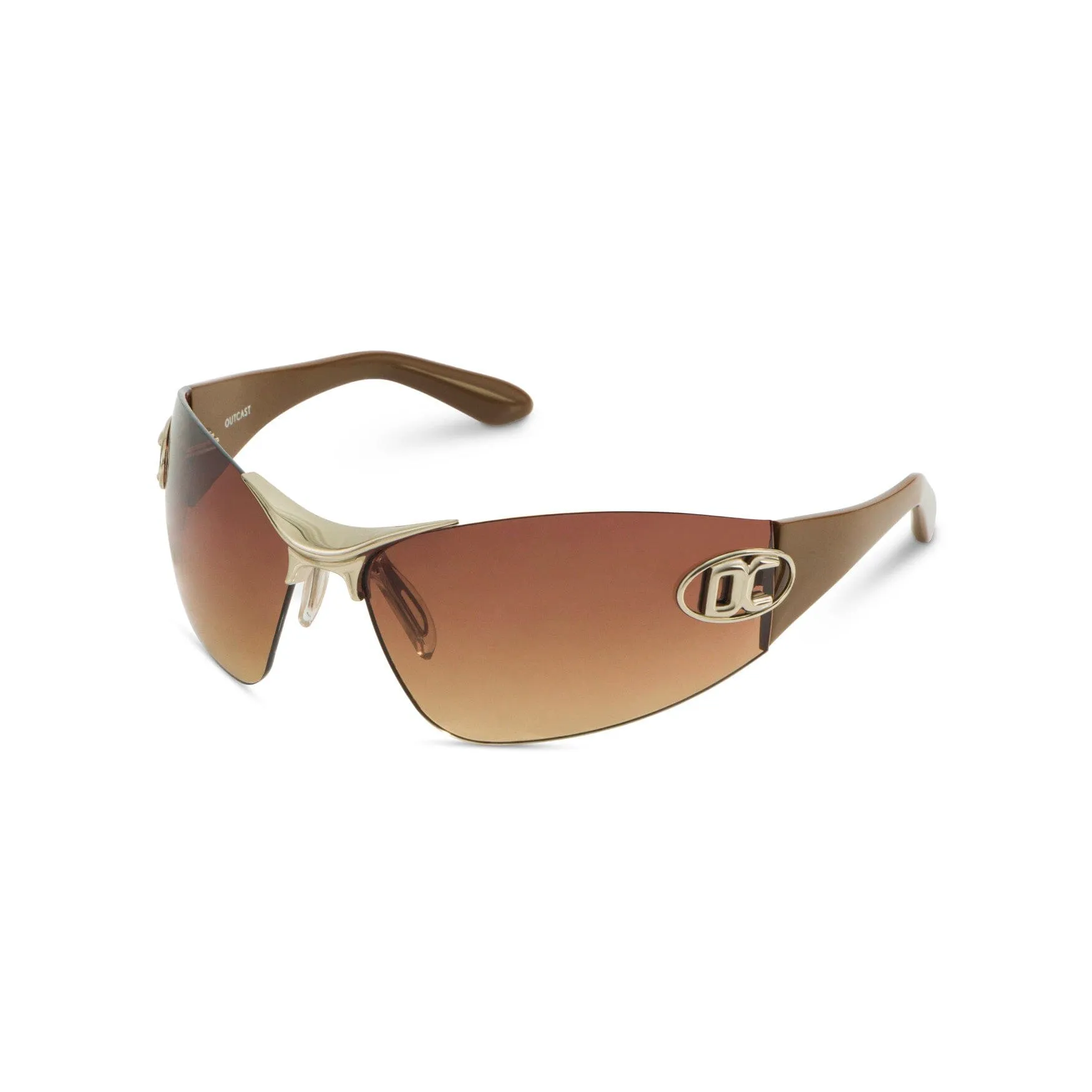 SIGNATURE FRAMELESS SUNGLASSES TAN sold by Outcast Clothing product image thumbnail 4