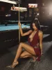NICOLLE MINI DRESS BURGUNDY sold by Outcast Clothing