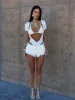 CHERYL PLAYSUIT OFF WHITE sold by Outcast Clothing