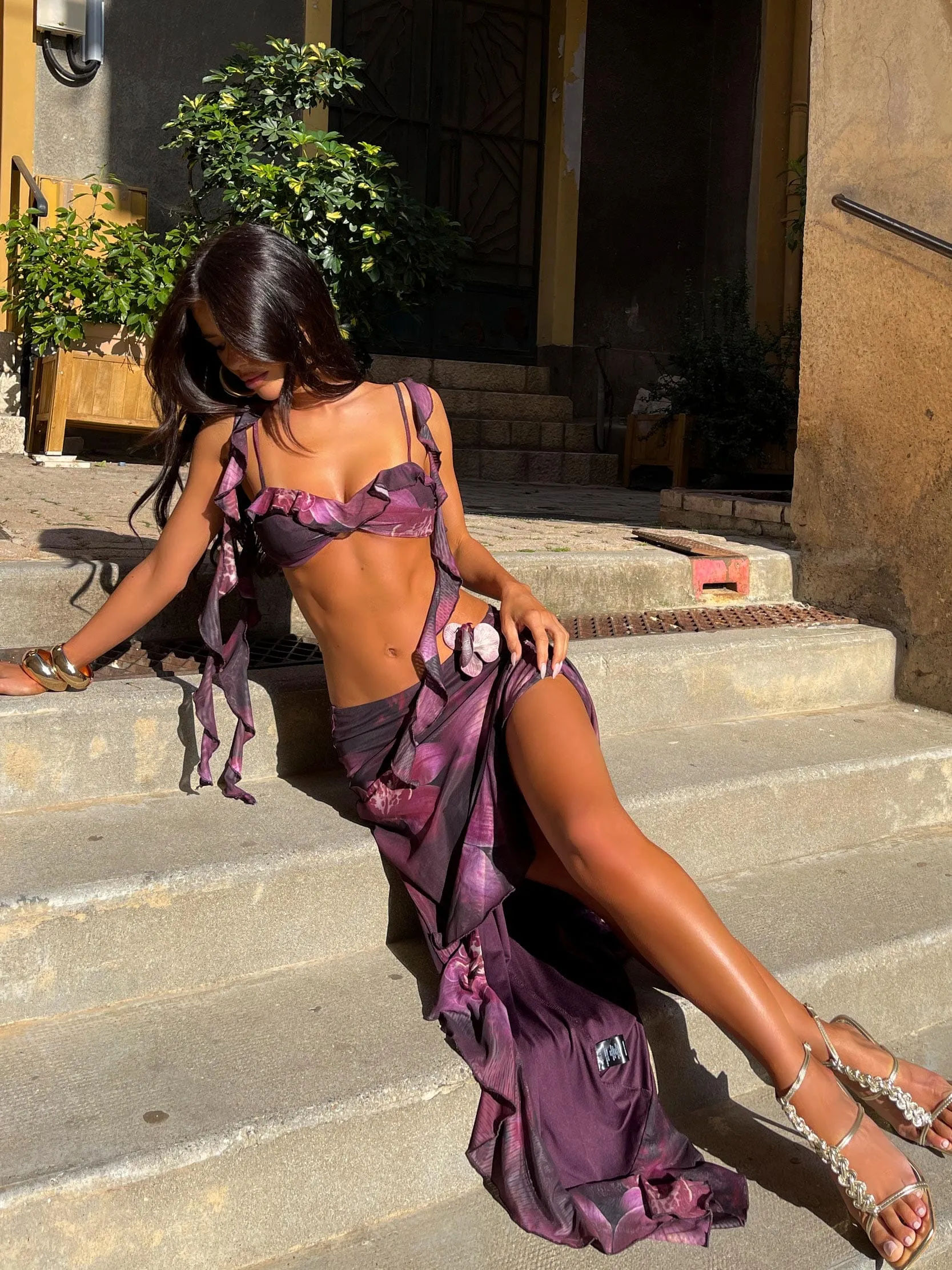 MILLEA MAXI SKIRT ROYAL ORCHID sold by Outcast Clothing product image thumbnail 4