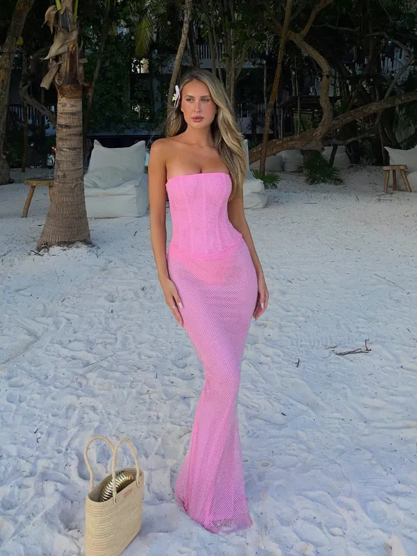NATTY MAXI DRESS PINK sold by Outcast Clothing