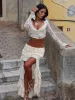 PIETTE MAXI SKIRT CREAM sold by Outcast Clothing