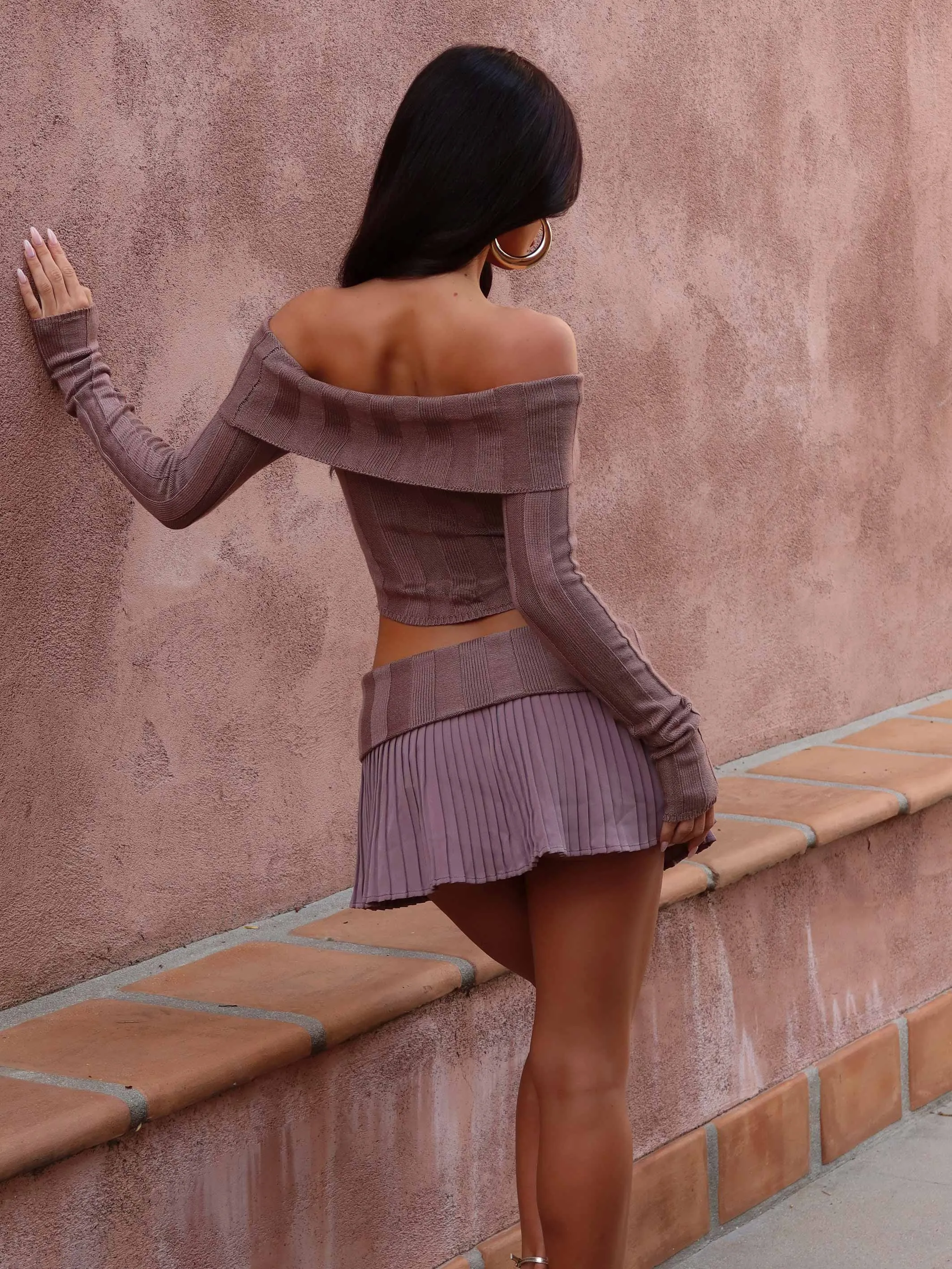 LUCI MINI SKIRT TAUPE sold by Outcast Clothing product image thumbnail 5