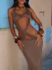 OLIVIERE MAXI DRESS BRONZE sold by Outcast Clothing